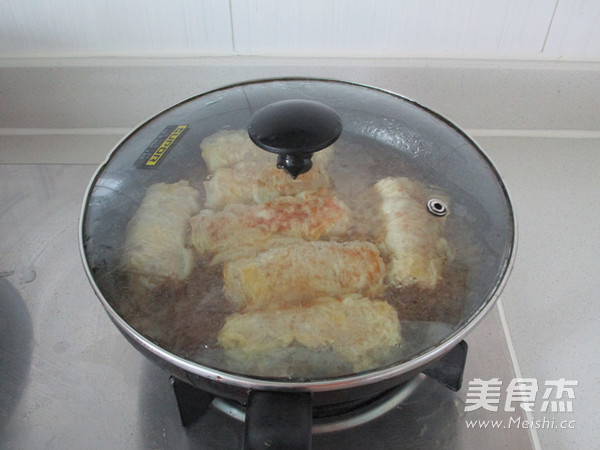 豆腐衣肉卷怎样煸