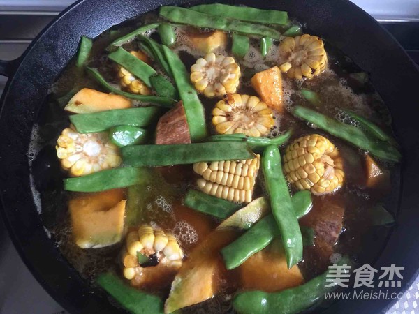 东北豆角烀饼怎么炖