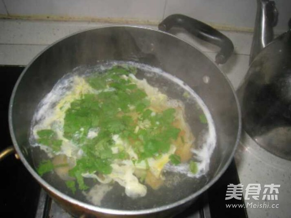 香菜鸡蛋汤怎么吃