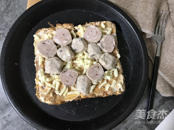 牛肉丸吐司披萨怎么炒