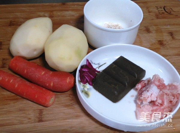 肉沬咖喱土豆的做法大全