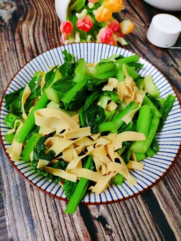 芥菜炒豆腐皮怎么吃