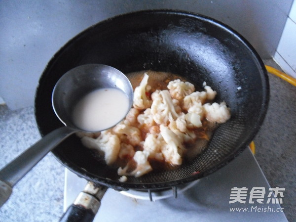 甜辣酱烧菜花怎么煮