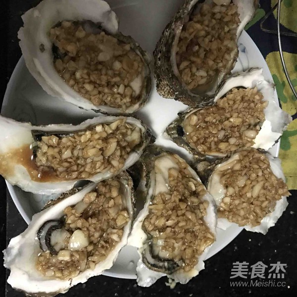 蒜蓉烤生蚝 微波炉版的简单做法