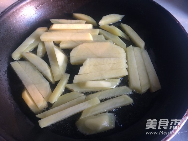 干烧土豆虾的做法图解