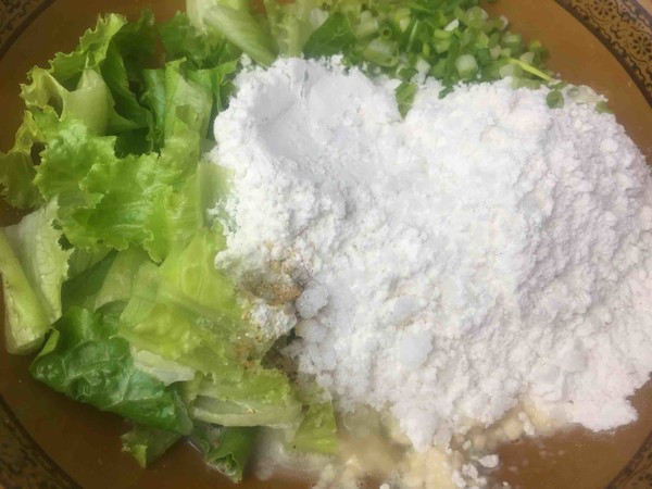 生菜小麦粉饼的简单做法