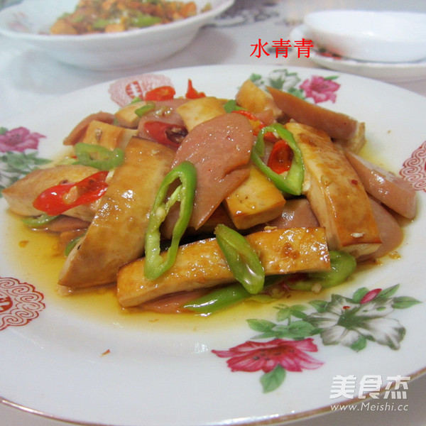 肉花肠烧豆腐怎么煸