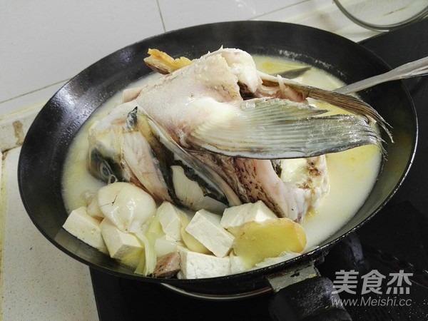 鲢鱼头豆腐汤怎么煸