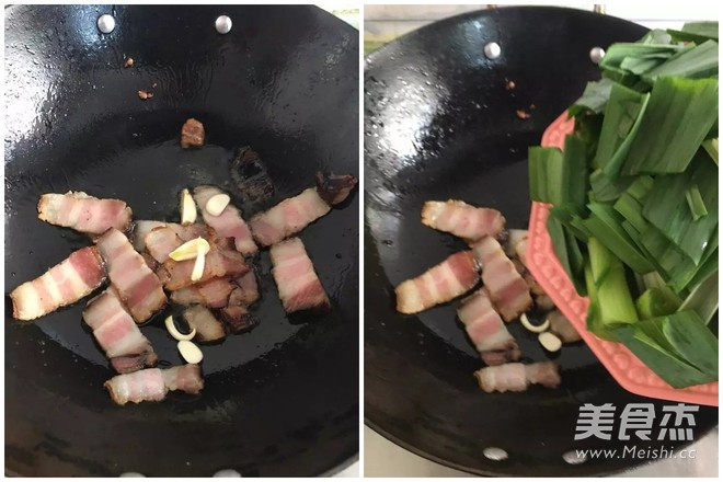 腊肉炒青蒜：营养加一半怎么吃