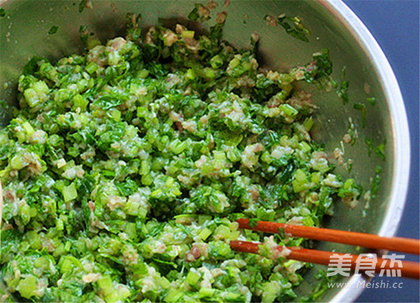 芹菜猪肉馅生煎饺子的做法图解