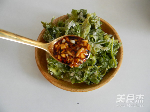 蒜香蒸芹菜叶怎么煮