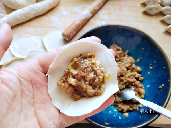 鸡肉茄子饺子的简单做法