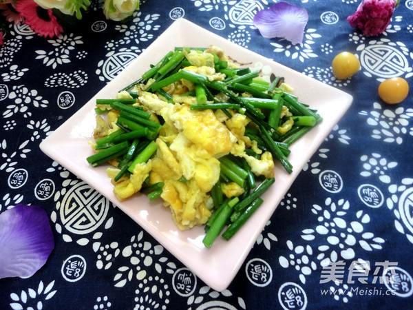 韭菜苔炒鸡蛋怎么煮