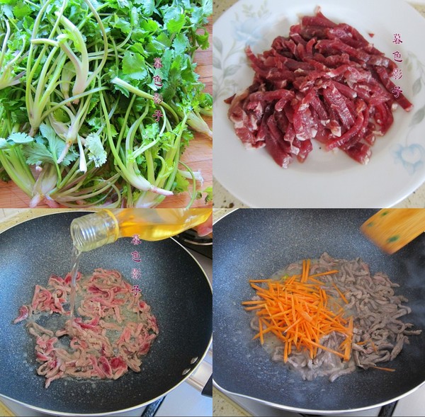 小炒肉丝蔬菜的做法大全