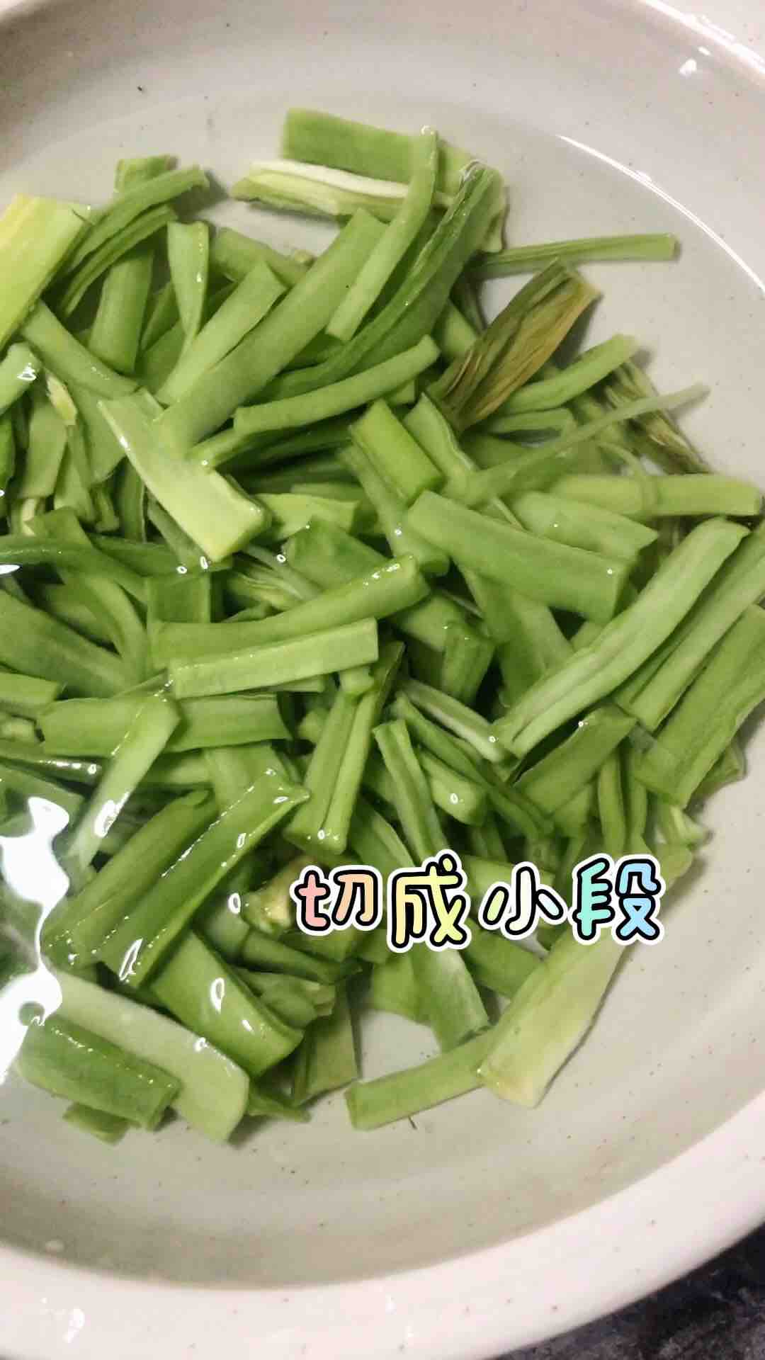 清炒贡菜红虾的做法大全