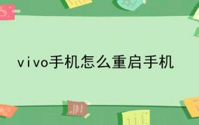 vivo手机怎么重启手机