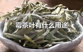 霉茶叶有什么用途