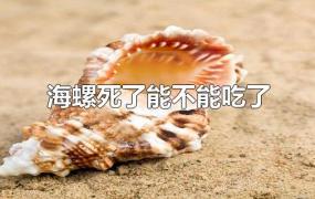 海螺死了能不能吃了