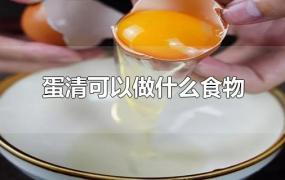 蛋清可以做什么食物