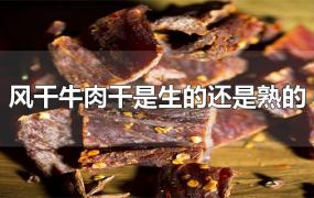 风干牛肉干是生的还是熟的