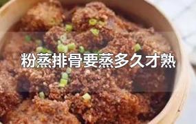 粉蒸排骨要蒸多久才熟