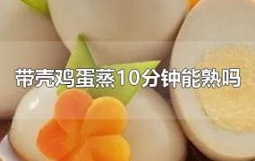 带壳鸡蛋蒸10分钟能熟吗