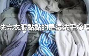 洗完衣服黏黏的是没洗干净吗