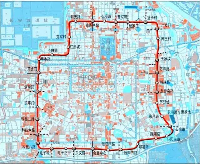 西安地铁8号线线路图,地铁不修八号线，纵称路网也枉然