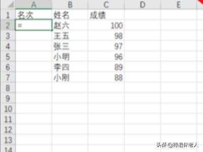 excel排名次函数,Excel表格如何排名次？