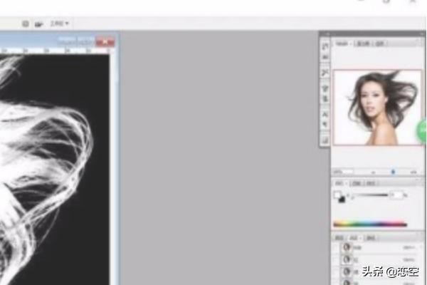 ps通道抠图教程,ps如何用通道抠人物的头发？