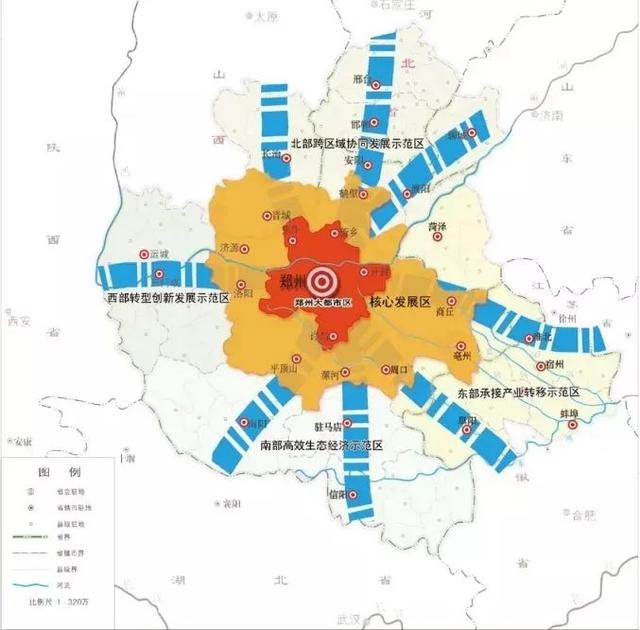 山东全国第二,全国画了19个圈，山东半岛领衔第二梯队，被定位为“第六极”