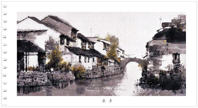 一幅国画水墨画,写意风范 -- 刘建水墨风景画