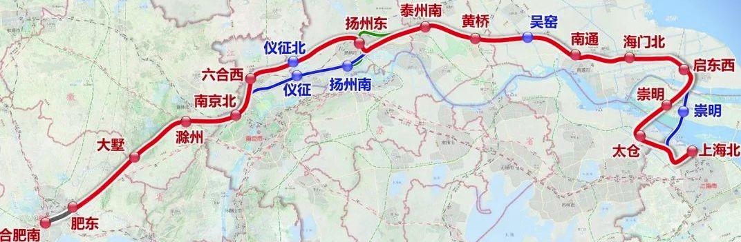 北沿江高铁最新消息,江苏境内新建最长，北沿江高铁要来了