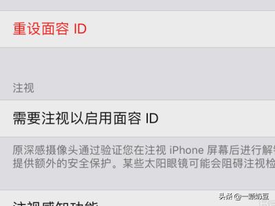 怎么设置第二个面容id,iPhone如何修改面容ID？