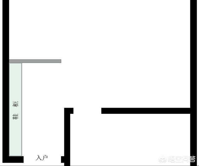 进门鞋柜装修效果图,鞋柜在进门过道上，怎么设计？