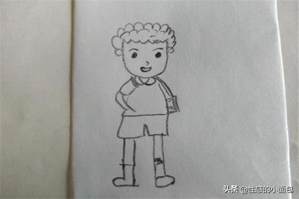 画一个小男生,侧着身子的男孩简笔画怎么画呢？