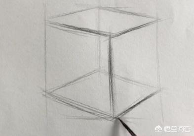 正方体素描初学步骤图,绘画新手如何把立方体素描学好？