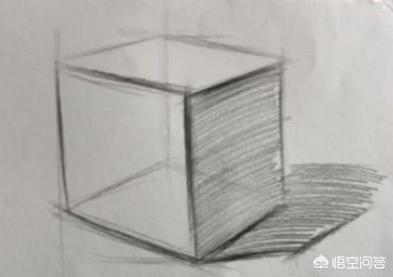 正方体素描初学步骤图,绘画新手如何把立方体素描学好？