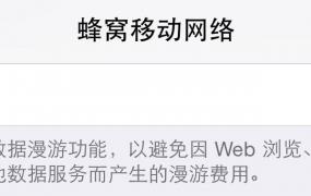 蜂窝数据漫游是什么意思（iPhone蜂窝“数据漫游”它有什么用？）