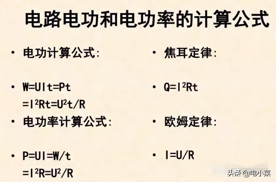 220v一千瓦一小时多少度电（电功率计算公式精编汇总）