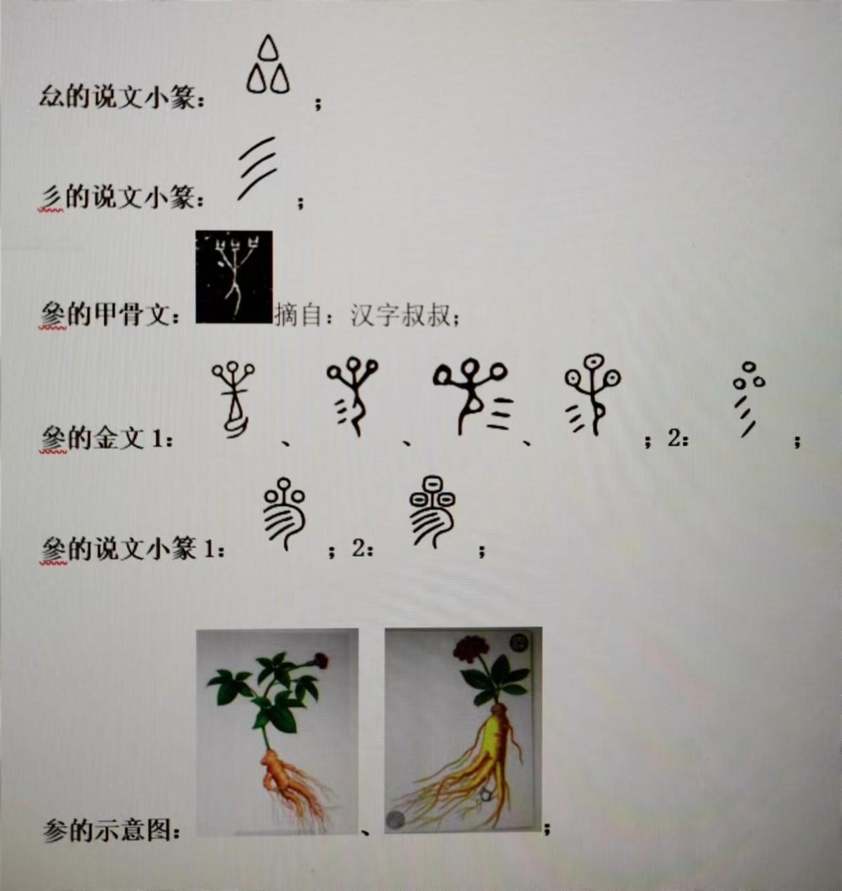 掺组词（「新说文解字」“參（参）”部）