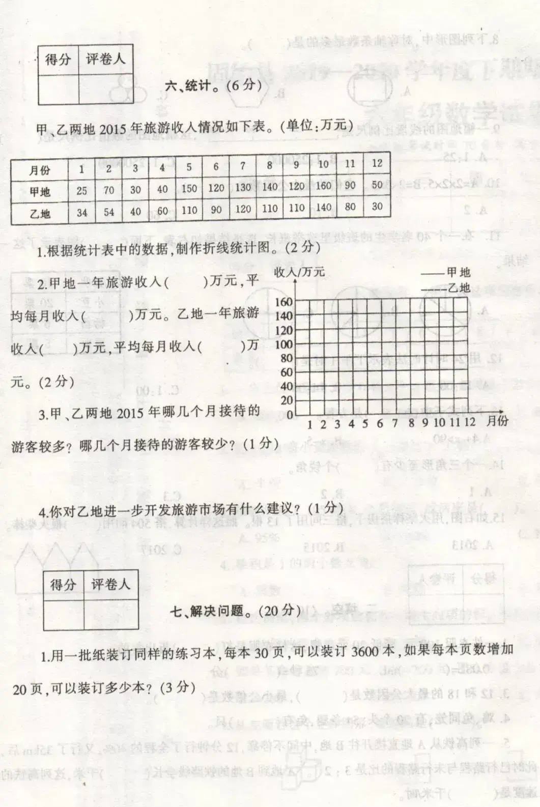 六年级下册数学期末考试试卷（六年级下数学期末测试卷）