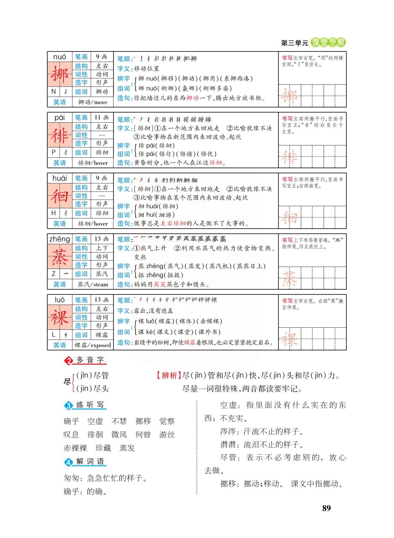 匆匆课文笔记（六年级语文下册《匆匆》课堂笔记）