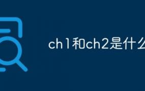 ch1和ch2是什么意思