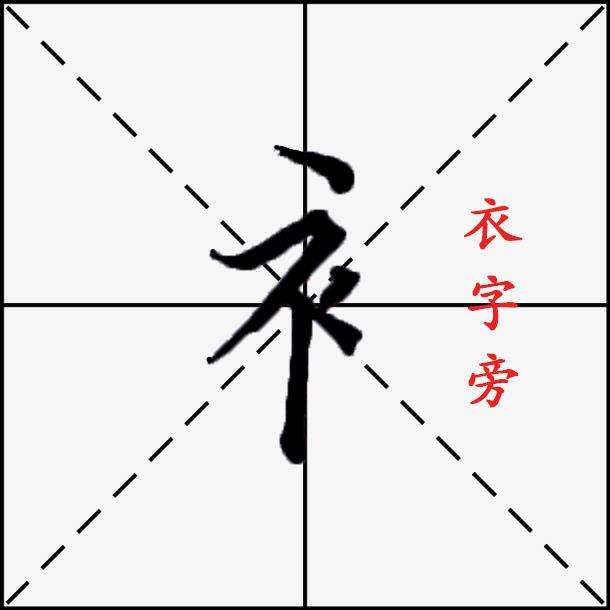 衣字旁一个止的字