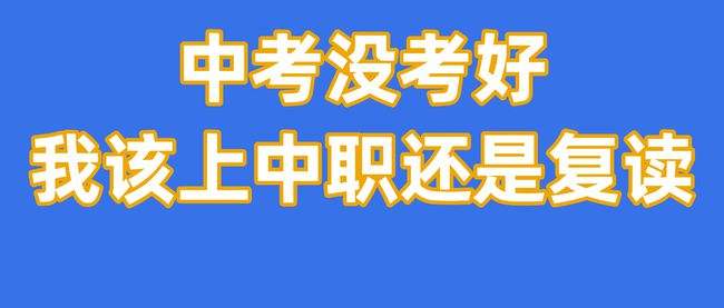 没考上好高中怎么办