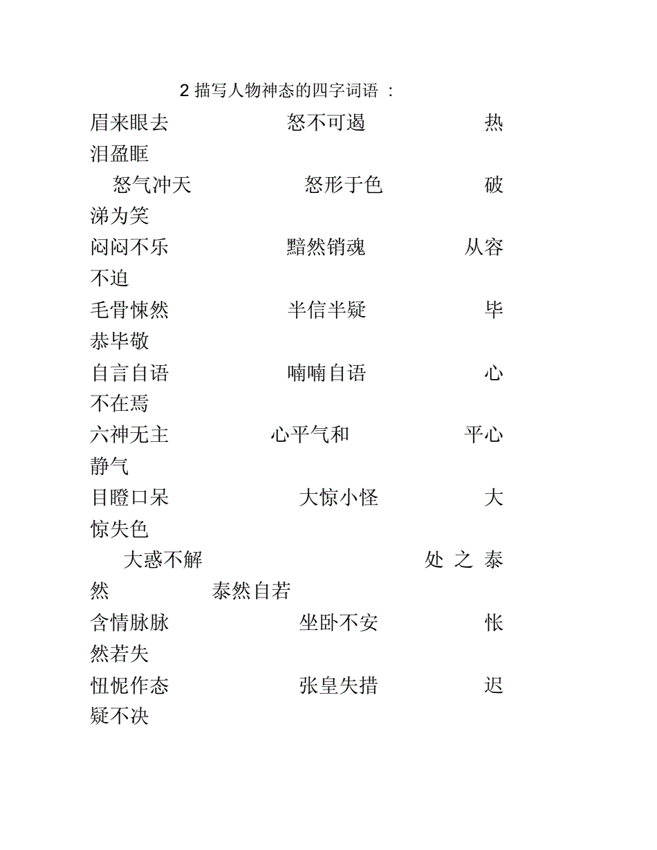 形容着急的四字词语