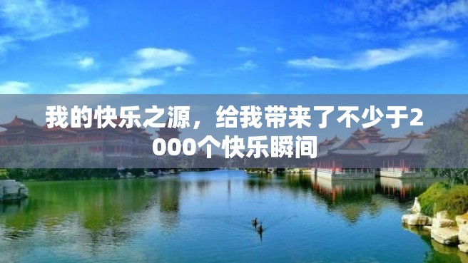 我的快乐之源，给我带来了不少于2000个快乐瞬间