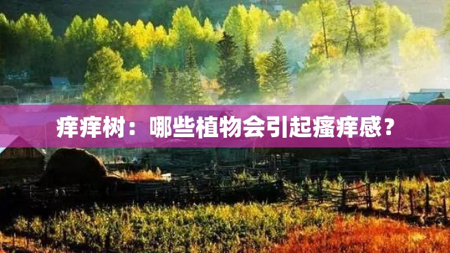 痒痒树：哪些植物会引起瘙痒感？