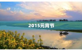 2015元宵节